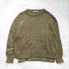 アーバンリサーチ ニットセーター Fサイズ カーキ ウールブレンド