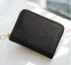 カード入れ　カードケース　ミニ財布　男女兼用　大容量　黒　ブラック