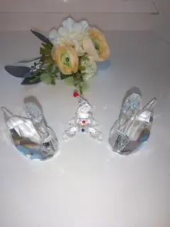 SWAROVSKI ニワトリ親子セット② - メルカリ