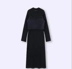 GU 2ピースビスチェセットワンピース