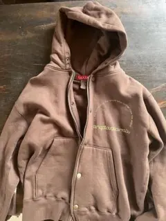 twopeace フーディー ブラウン スウェットパーカー