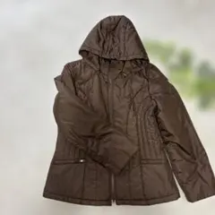 美品✨EKDUTIN エクドテン　ブラウン キルティング フード付ジャケット