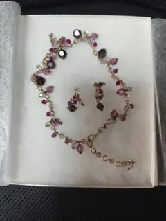 ブライダル ネックレス&ピアスセット