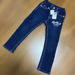 ミキハウス ダブルビー インディゴ スウェット生地 柔らか ズボン 120