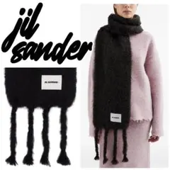 良品 JIL SANDER + ウール モヘヤ マフラー ネイビー 系 SCARF | JIL SANDER(ジルサンダー) / ファッション雑貨 ストール