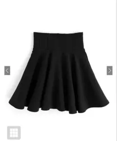 インパン裏地付きコルセット風フレアミニスカート[gm728]