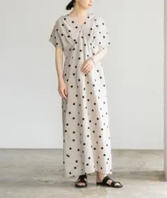 【URBAN RESEARCH】ウエストタックフレンチスリーブワンピース