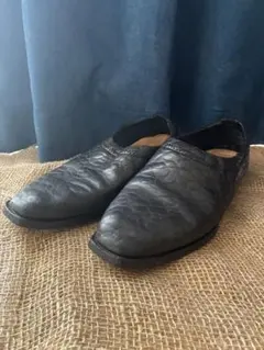 Hender Scheme エンダースキーマ bijou レザースリッポン 黒 - メルカリ
