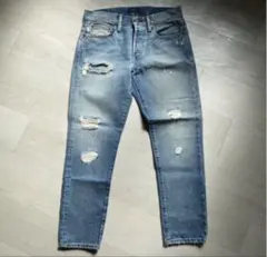 ポロ　ラルフローレン　polo ダメージ刺繍入りジーンズ　ボーイフレンド