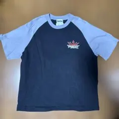 STUSSY ステューシー ラグラン クラウンロゴ 七分袖 XL 紫 グレー 