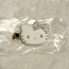 キティちゃん　シークレットヘアクリップ　ホワイトシリーズ