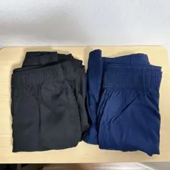 ユニクロ レーヨンリラコ 3XL ブラックとネイビー2枚セット　紐なし