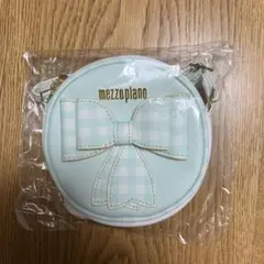 mezzopiano ミントグリーン リボンショルダーバッグ