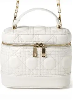 GRL ホワイト キルティングバッグ バニテ イバッグ