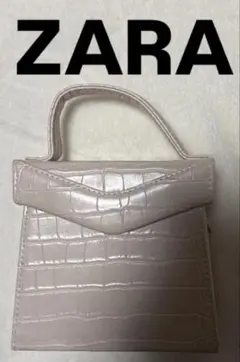 ZARAザラ グレー 合皮 ハンドバッグ レザー ピンク ベージュ ショルダー