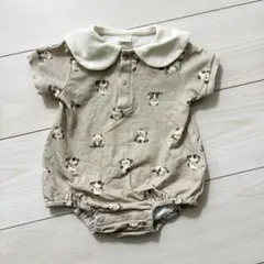 【70size】muehippanda パンダ柄ロンパース 95cm未満