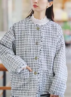 studio clip 今期☆ドルマンツイードジャケット　完売品