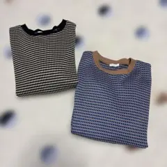 CLASSICAL ELF ドット柄 半袖Tシャツ L 二枚組