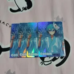 コロン 花火浴衣 ホログラムカード4枚セット