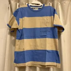 Lee ボーダー ポケット Tシャツ S ブルー ベージュのサムネイル