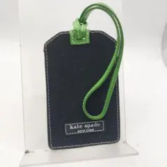 ケイトスペードニューヨーク　パスケース　カードケース　バッグチャーム　グリーン