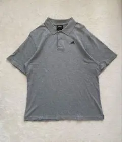 00s adidas ポロシャツ グレー M