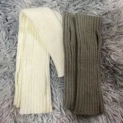 sheinリブ編みアームウォーマーセット　単品売り可