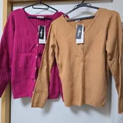 長袖ニット 2色セット