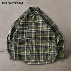 US古着FIELD&STREAMフランネルヘビーネルシャツチェックシャツ長袖XL