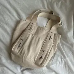 agnis b. ベージュ トートバッグ