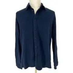 ARMANI EXCHANGE ネルシャツ M 紺 メンズ アルマーニ