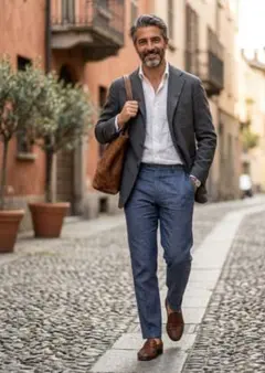 ★ベルベスト メンズテーラードジャケット ウール モヘヤ 46 本切羽