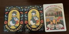 ディズニーストア カード 3枚セット ハロウィン ドナルド