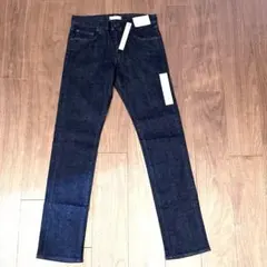 【新品未使用】ユニクロUNIQLOスリムフィットストレートジーンズ29/73濃紺