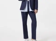 ユニクロ　感動スリムパンツ　ネイビー　S