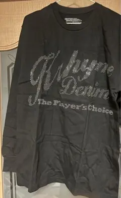 クライムデニム　スタッズロングTシャツ　Mサイズ　黒