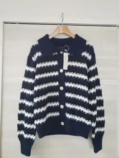 DAMA collection　タグ付き　ニットジャケット　ボーダー　dinos