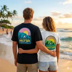 【新品】パタゴニア　ハレイワ限定Tシャツ　メンズ＆レディースセット　Mサイズ相当