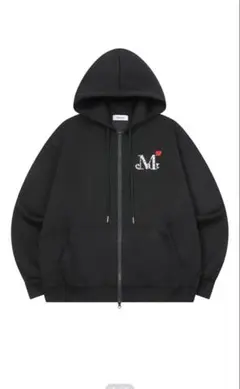 MUCENT ムセント　クロップドジップアップパーカー