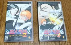 【中古品 箱+取説】PSP ブリーチ ヒート・ザ・ソウル 2 , 4