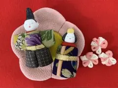 手のひらサイズの雛人形★木目込み人形★ひなまつり　ひな人形のサムネイル