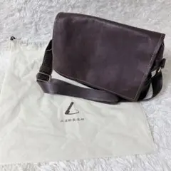 【美品】土屋鞄製作所 トーンオイルヌメ ショルダーバッグ こげ茶 a4収納可のサムネイル
