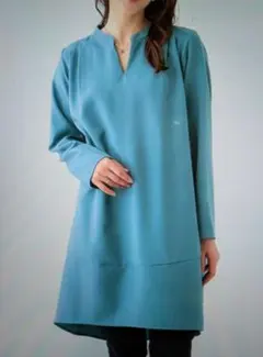 SHOO・LA・RUE　　なめらかなタッチが心地よい チュニックワンピース　М