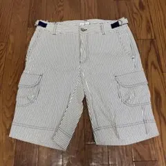 （K25980）ヒールクリーク ゴルフ ハーフパンツ 40 ストライプのサムネイル