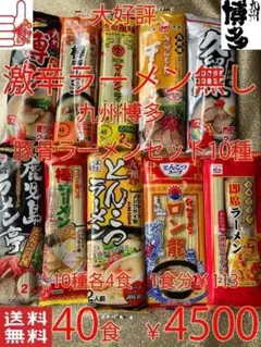 大好評　 激辛ラーメン無しセット　九州博多 豚骨ラーメンセット 10種類 大好評 激辛ラーメン無しセット 九州博多 豚骨ラーメンセット 10種類