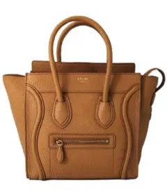 あんしん鑑定無料　大幅値下げセリーヌ ラゲージミニ キャメル celi