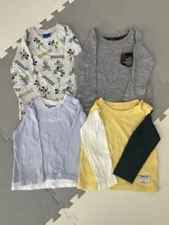 【サイズ90】長袖Tシャツ4枚セット