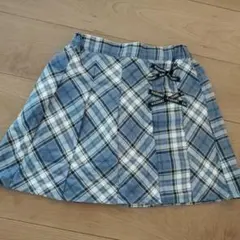 チェック柄フレアスカート 160cm