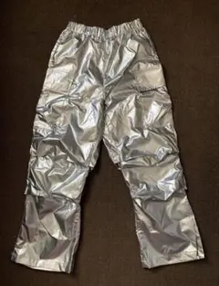 最終値下げ処分SHEIN シルバー カーゴパンツ 9Y