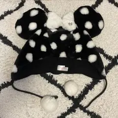 ディズニー カチューシャ 被り物 冬 ミニー ドット 水玉
